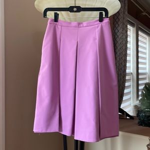Beautiful Ports 1961 lavender satin pleats skirt